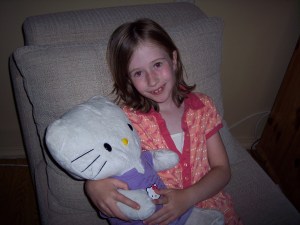 Hello Kitty got her stuffing back!